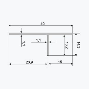 Profil T TEMPOLISTEL® A134 - slika 2